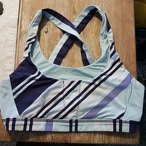 Lululemon striped sports bra